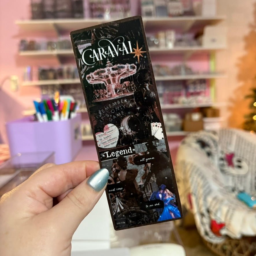 Caraval Inspired Collage Bookmark - Awfullynerdy.co