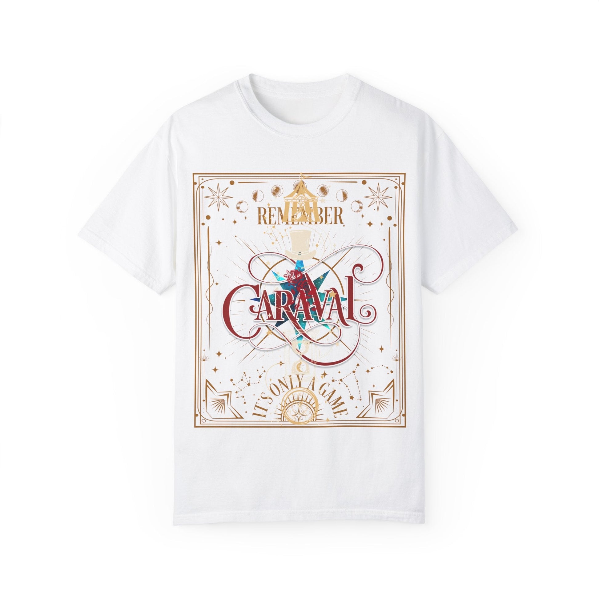 Caraval - Inspired Unisex T-Shirt, Nostalgic Graphic Tee, Literary Apparel, Gift for Readers, Comfort Colors - Awfullynerdy.co