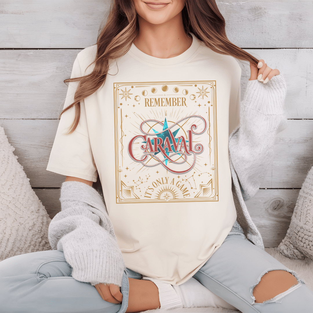 Caraval - Inspired Unisex T-Shirt, Nostalgic Graphic Tee, Literary Apparel, Gift for Readers, Comfort Colors - Awfullynerdy.co