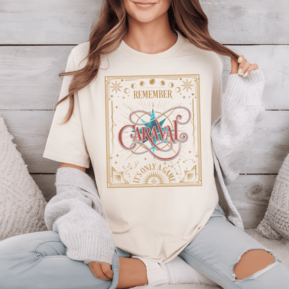 Caraval - Inspired Unisex T-Shirt, Nostalgic Graphic Tee, Literary Apparel, Gift for Readers, Comfort Colors - Awfullynerdy.co