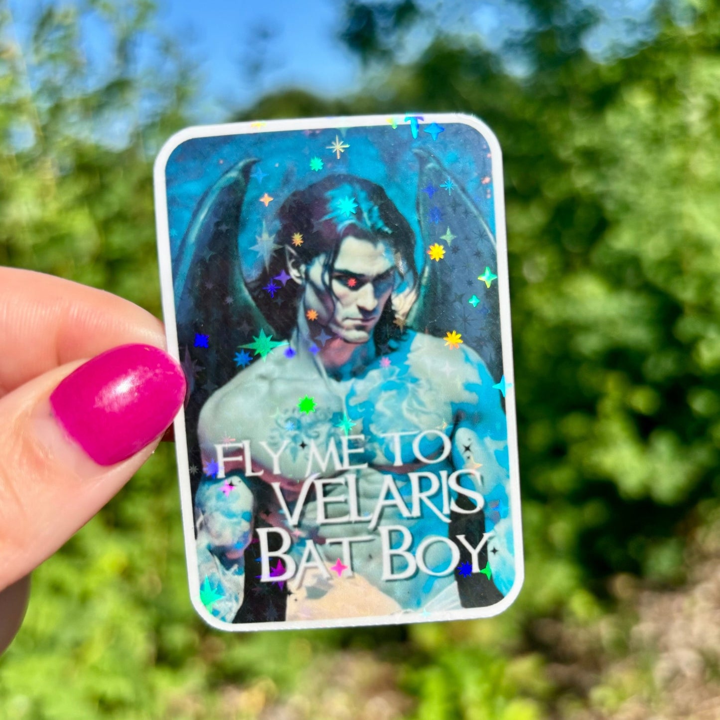 Cassian Photo Bat Boy Sticker - Awfullynerdy.co