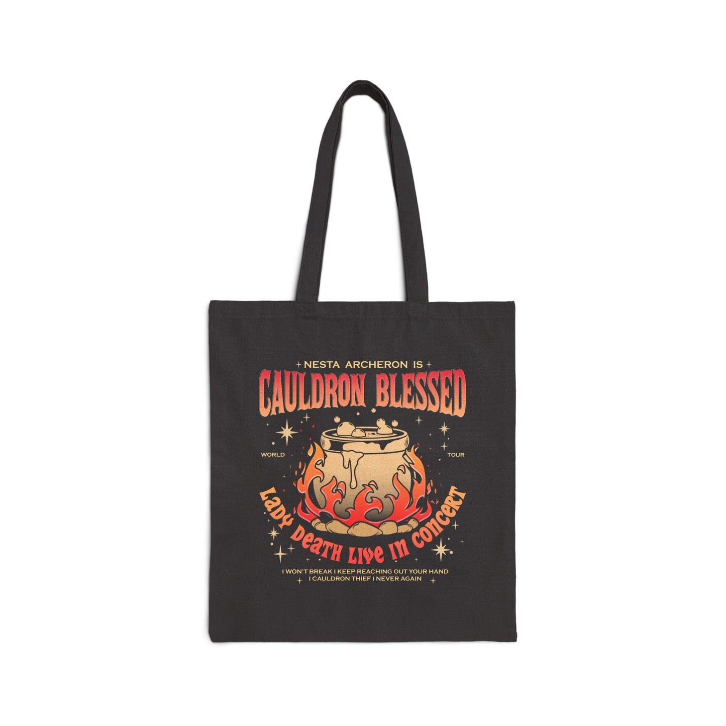 Cauldron Blessed Cotton Canvas Tote Bag - Awfullynerdy.co