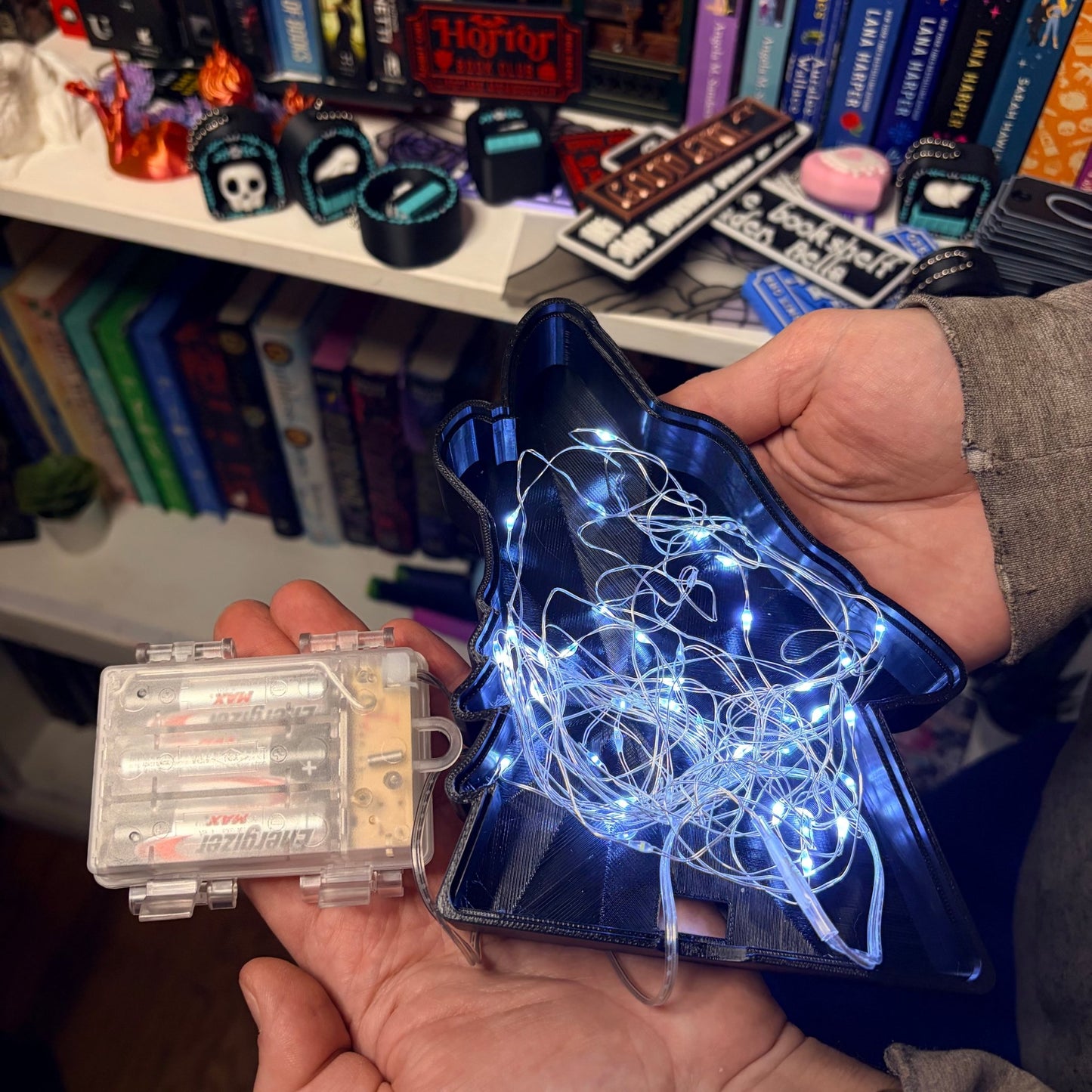 Celestial Wolf Light Up Book Nook - Awfullynerdy.co