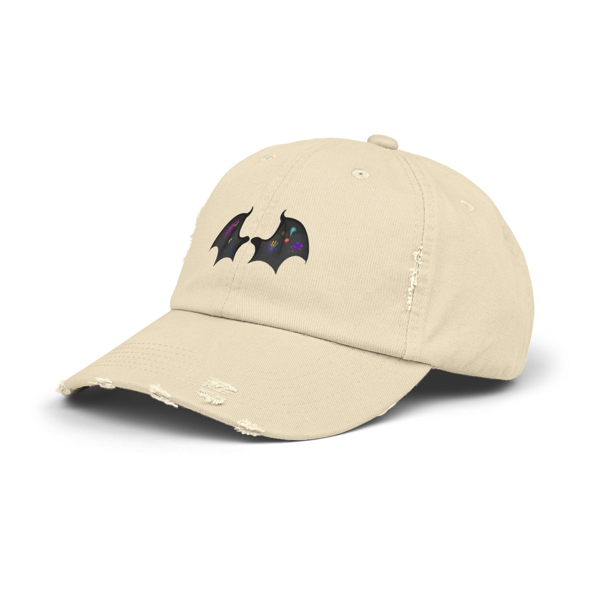 Chapter 55 Painted Wings Distressed Cap - Awfullynerdy.co