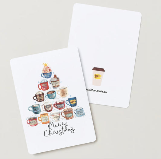 Christmas Postcard - Gilmore Girls Inspired Mug Tree - Dual Sided - Awfullynerdy.co