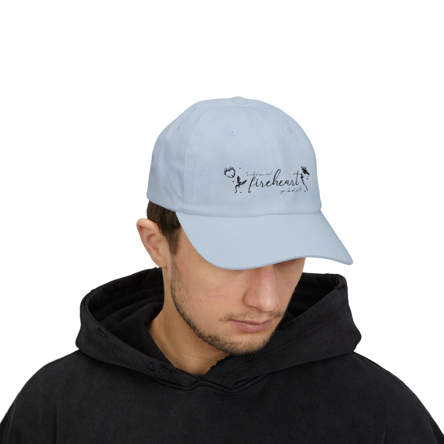 Classic Fireheart Dad Cap, Relaxed White Baseball Hat, Gift for Fathers Day, Casual Everyday Wear, Adjustable Dad Hat - Awfullynerdy.co