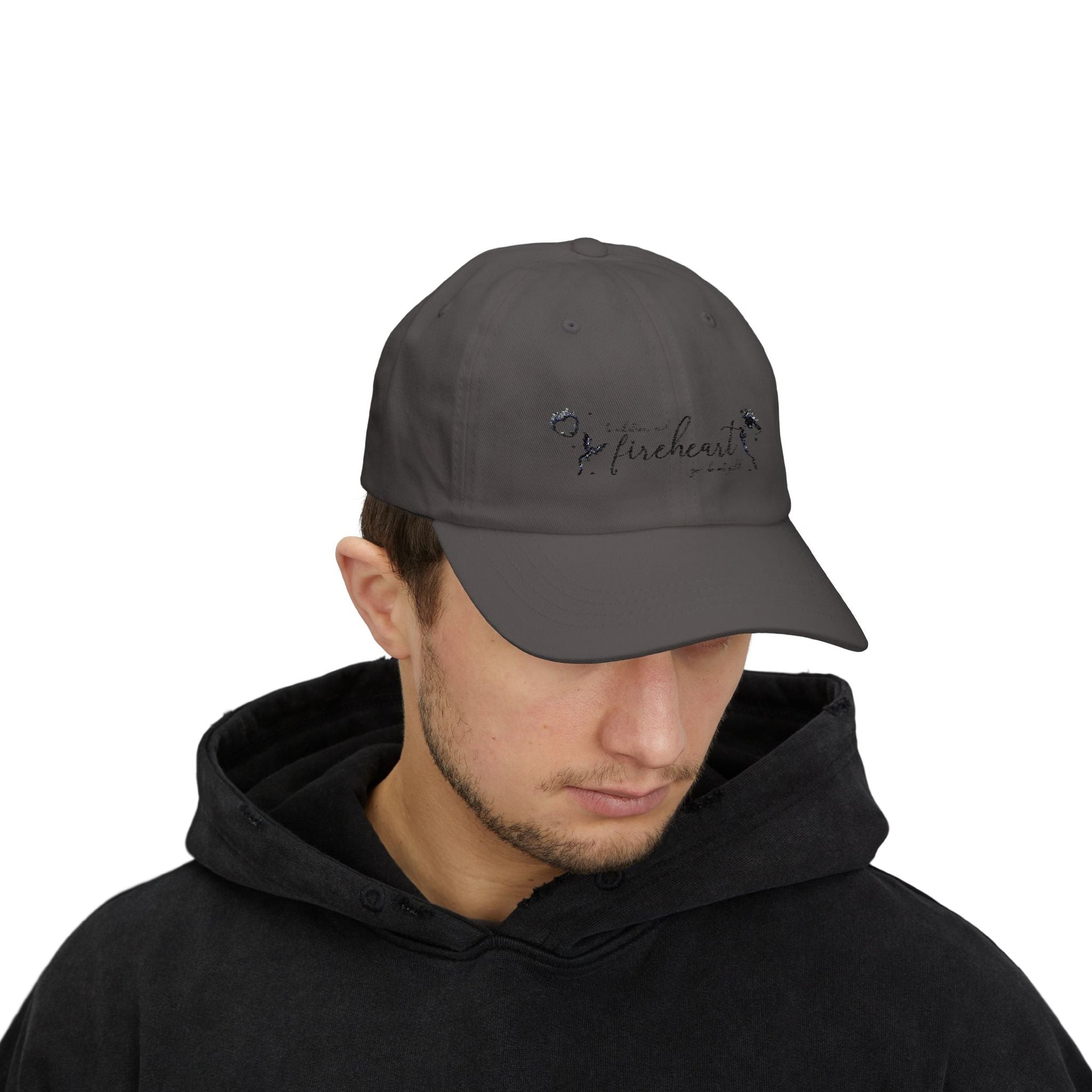 Classic Fireheart Dad Cap, Relaxed White Baseball Hat, Gift for Fathers Day, Casual Everyday Wear, Adjustable Dad Hat - Awfullynerdy.co