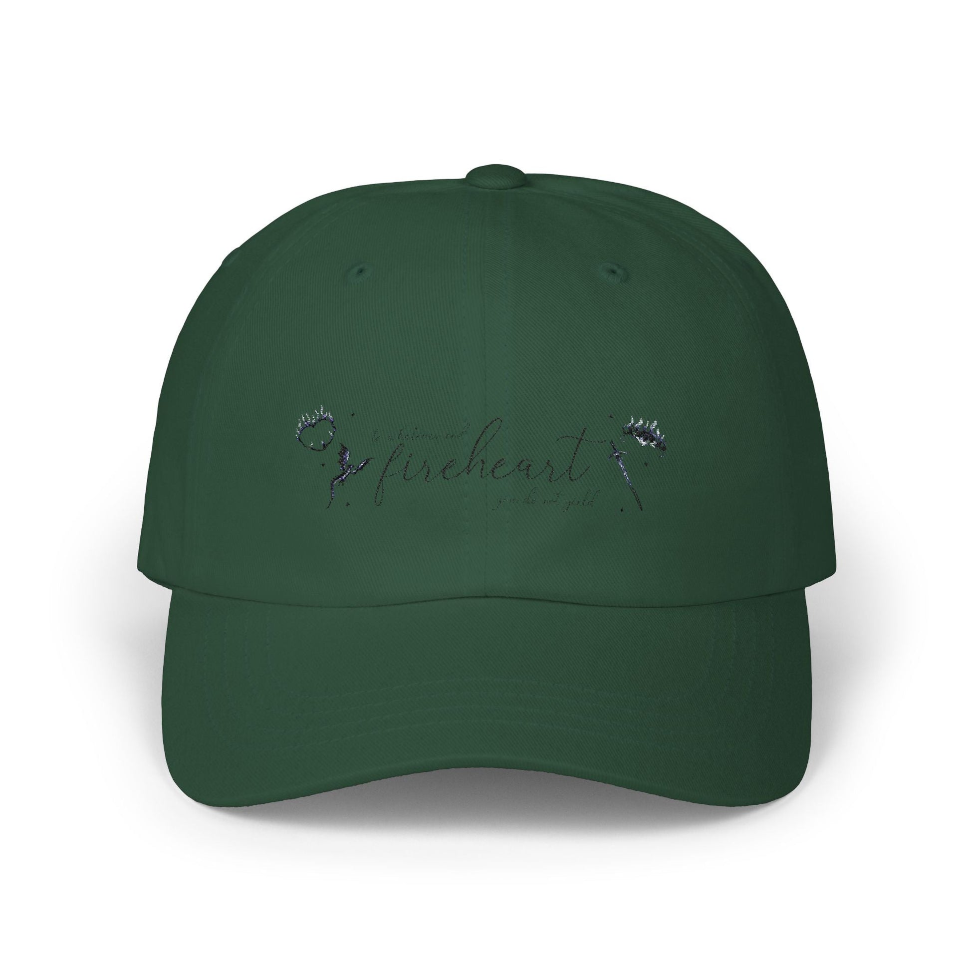 Classic Fireheart Dad Cap, Relaxed White Baseball Hat, Gift for Fathers Day, Casual Everyday Wear, Adjustable Dad Hat - Awfullynerdy.co