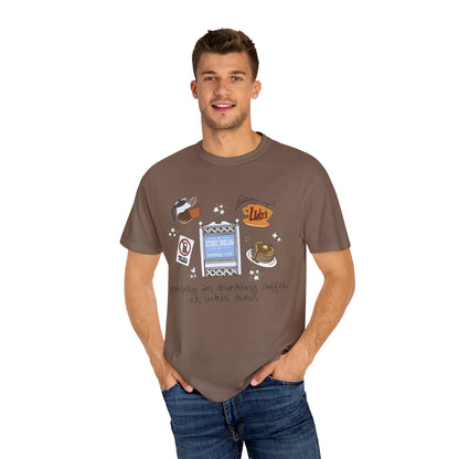 Coffee Lover T-Shirt - Mentally I'm Drinking Coffee at Luke's - Awfullynerdy.co