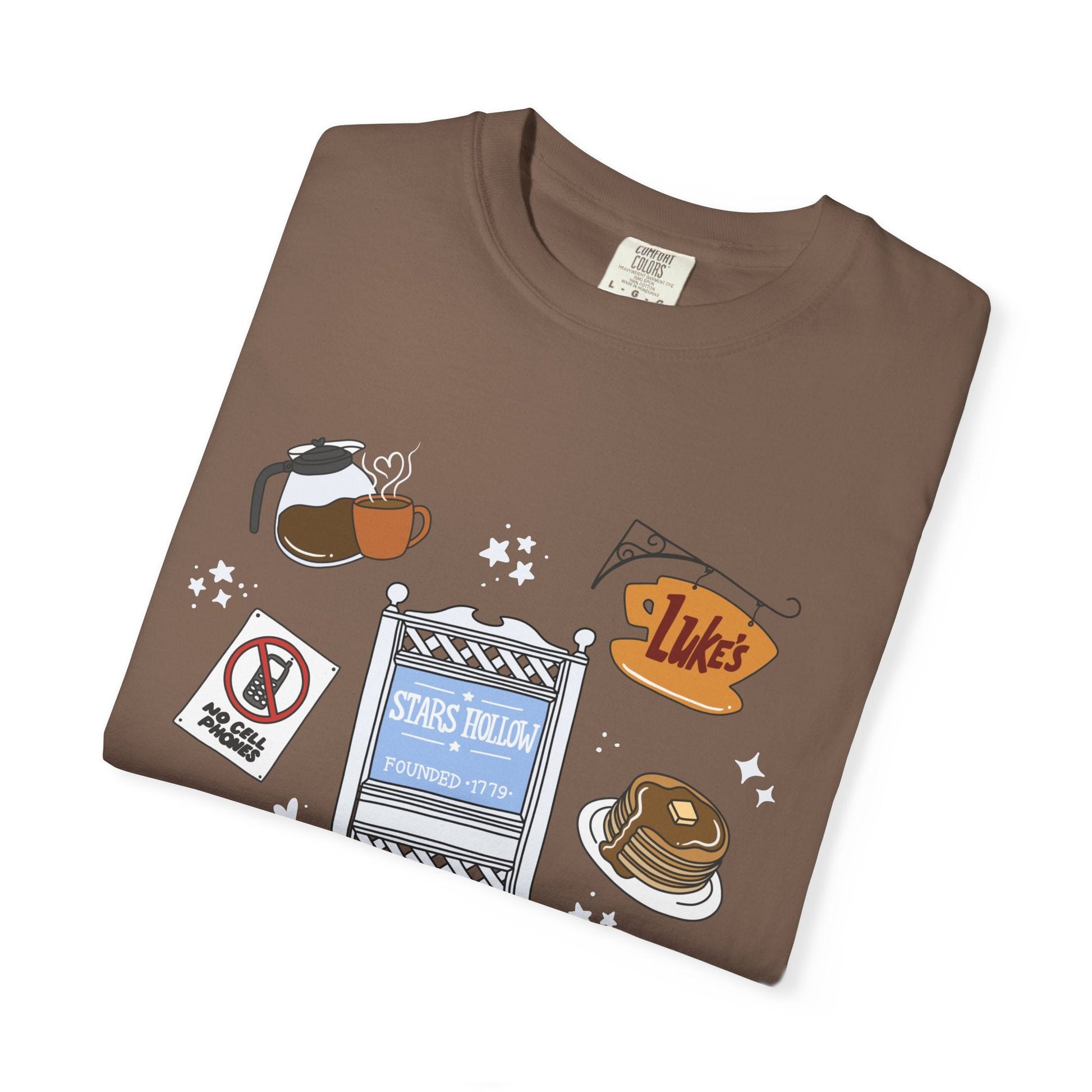 Coffee Lover T-Shirt - Mentally I'm Drinking Coffee at Luke's - Awfullynerdy.co