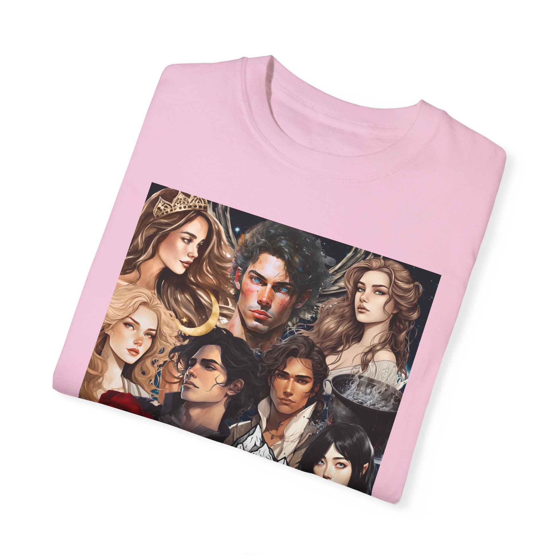 Comfort Colors A Court of Thorns and Roses Collage Unisex Garment - Dyed T - shirt - Awfullynerdy.co
