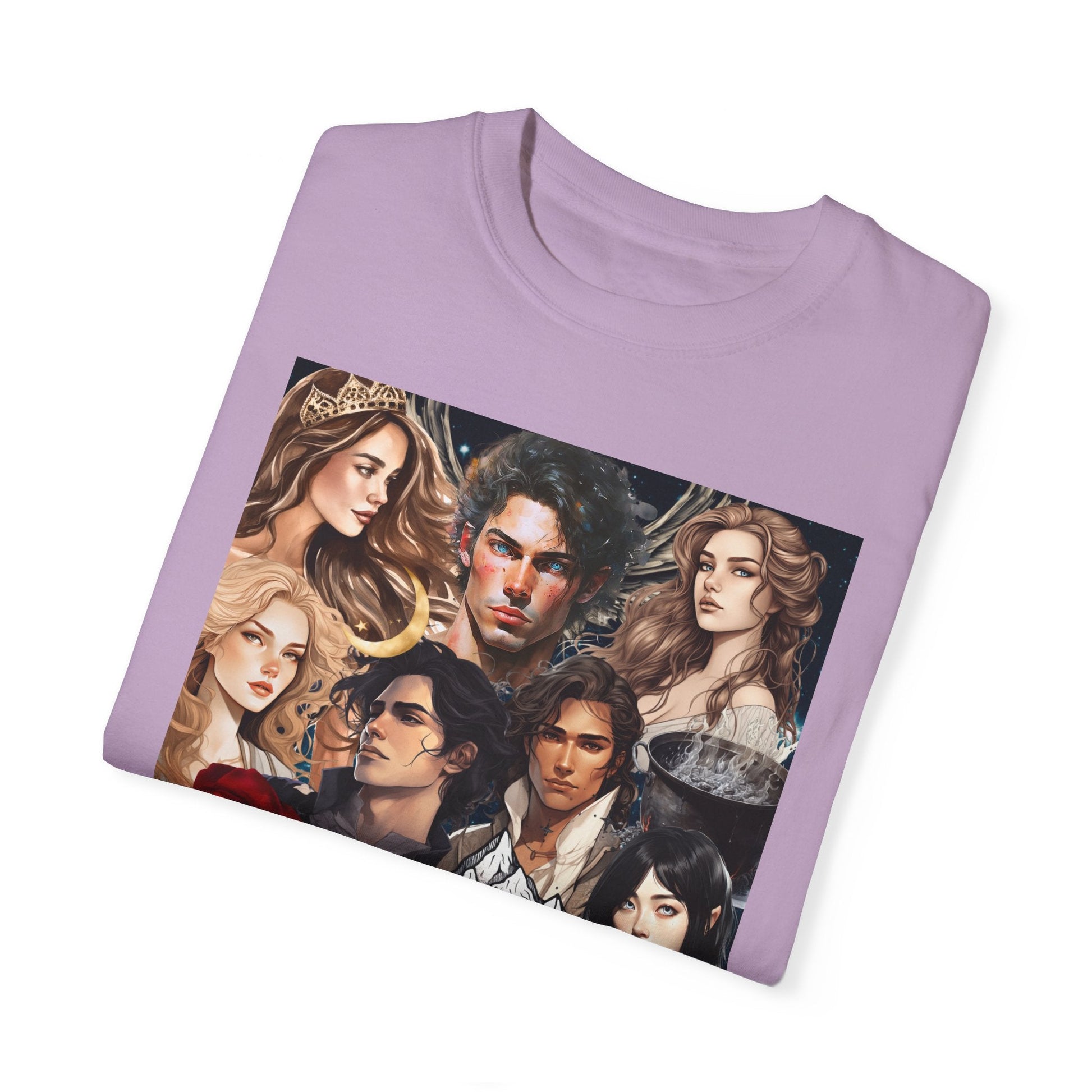 Comfort Colors A Court of Thorns and Roses Collage Unisex Garment - Dyed T - shirt - Awfullynerdy.co