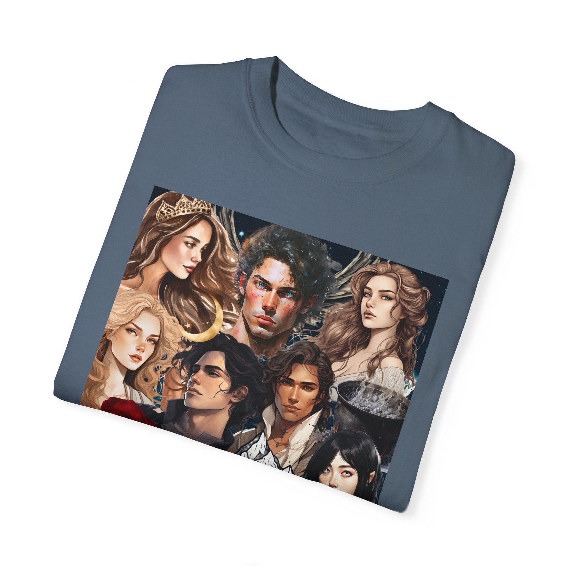 Comfort Colors A Court of Thorns and Roses Collage Unisex Garment - Dyed T - shirt - Awfullynerdy.co