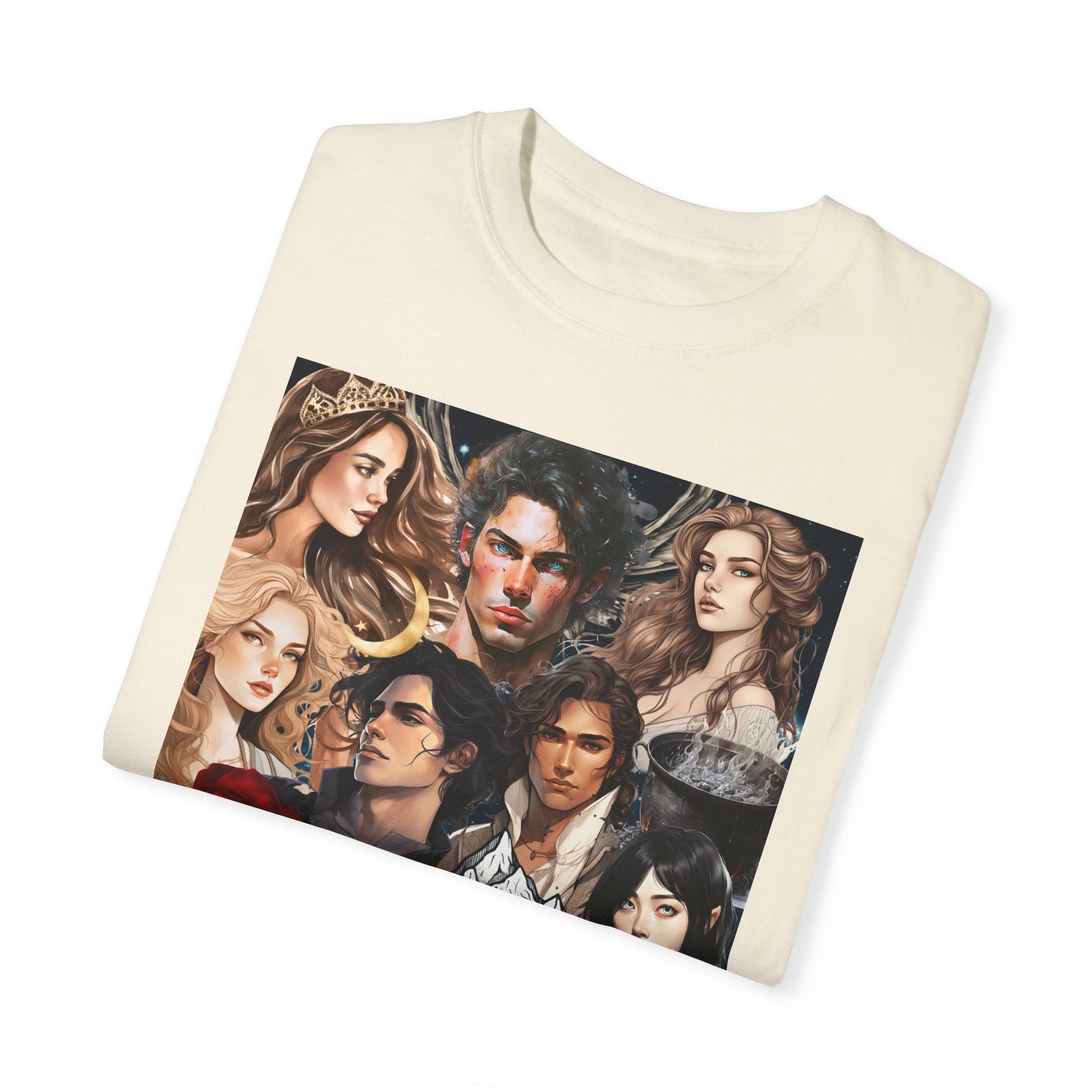 Comfort Colors A Court of Thorns and Roses Collage Unisex Garment - Dyed T - shirt - Awfullynerdy.co