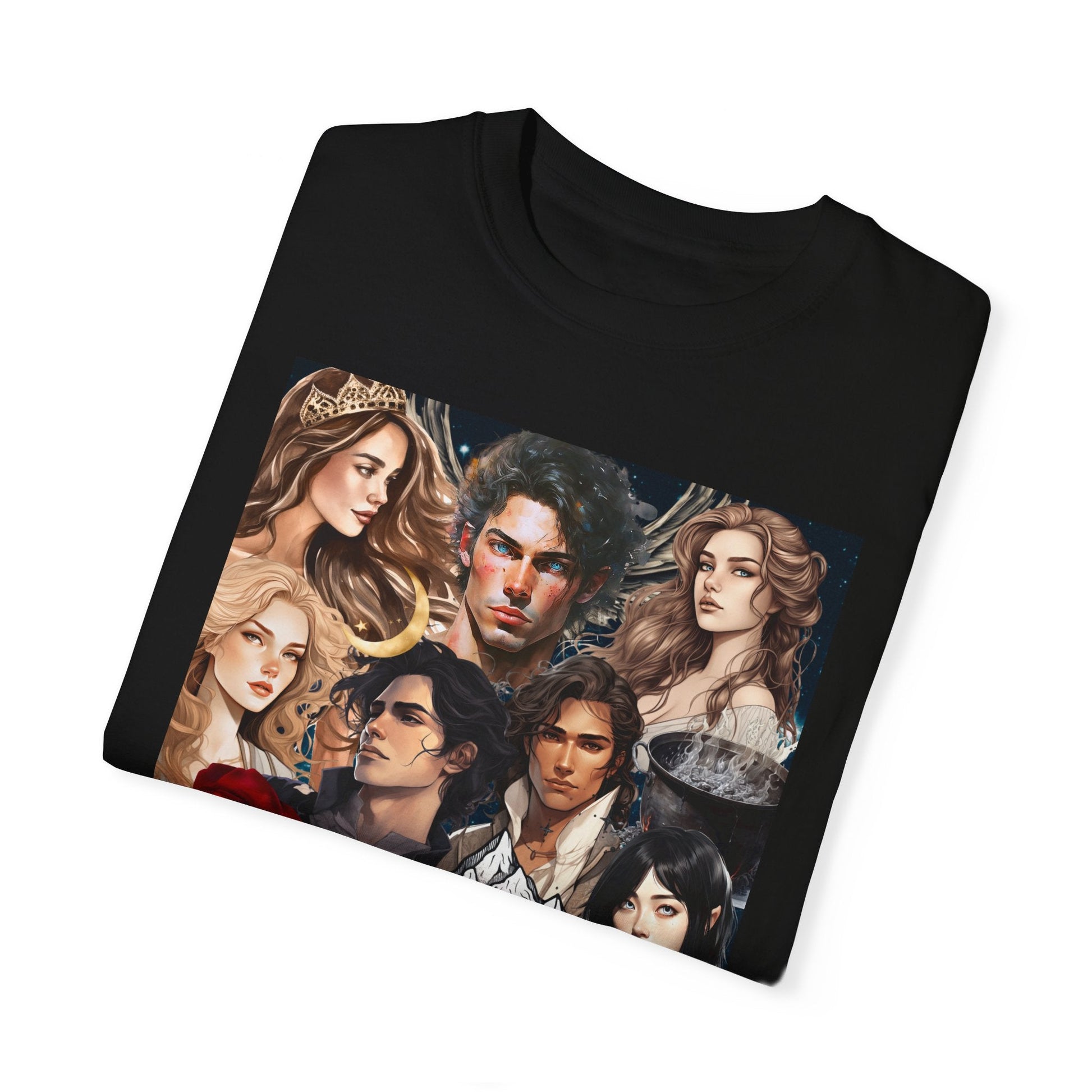 Comfort Colors A Court of Thorns and Roses Collage Unisex Garment - Dyed T - shirt - Awfullynerdy.co