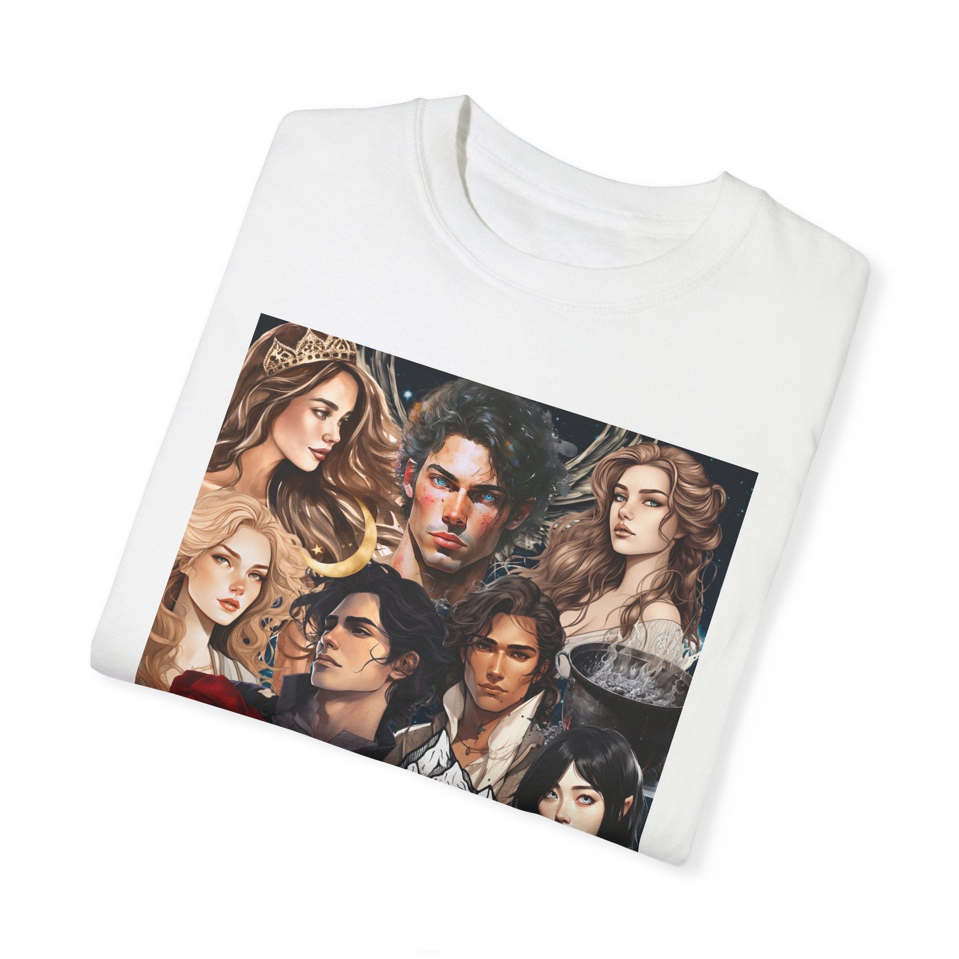 Comfort Colors A Court of Thorns and Roses Collage Unisex Garment - Dyed T - shirt - Awfullynerdy.co