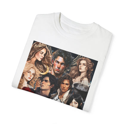 Comfort Colors A Court of Thorns and Roses Collage Unisex Garment - Dyed T - shirt - Awfullynerdy.co