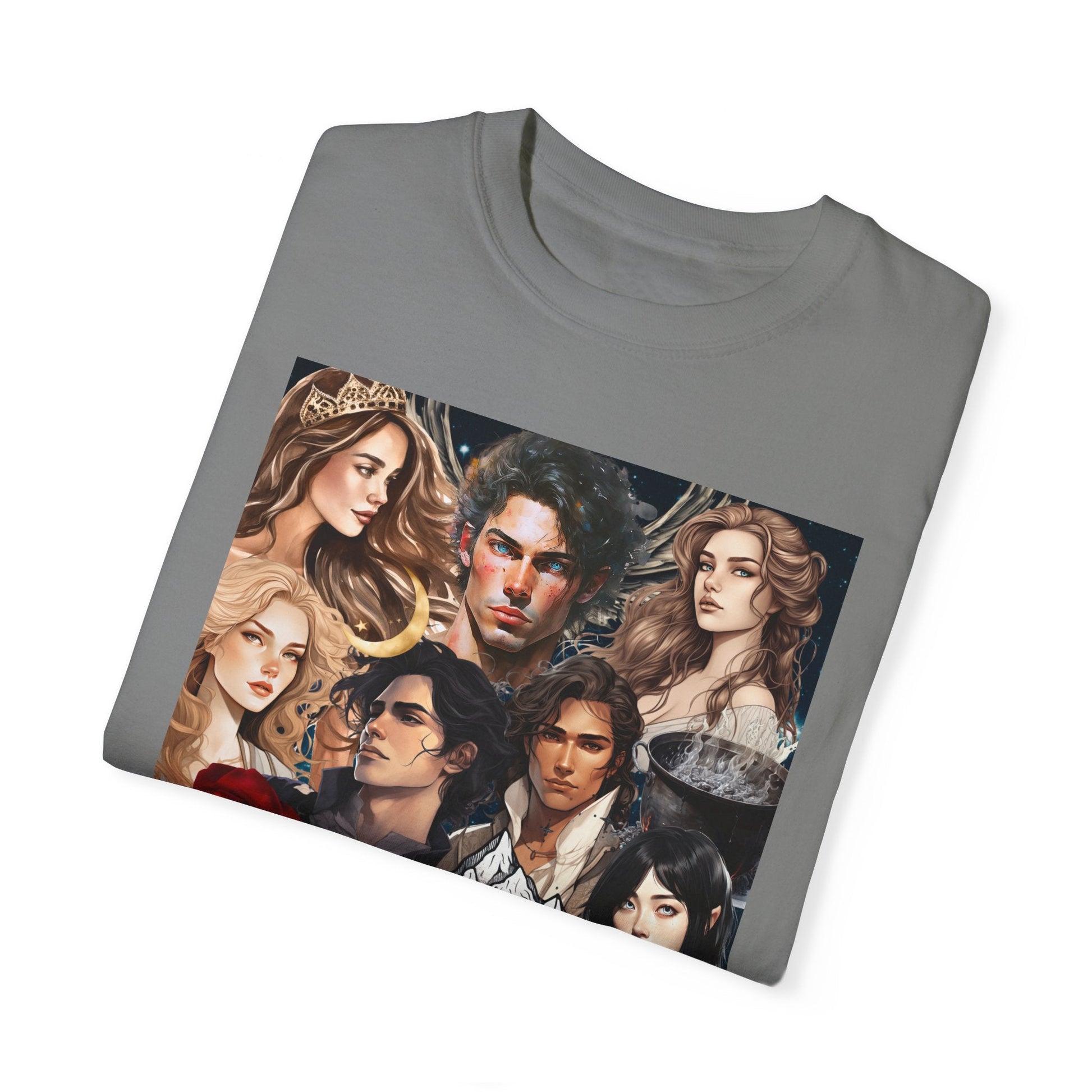 Comfort Colors A Court of Thorns and Roses Collage Unisex Garment - Dyed T - shirt - Awfullynerdy.co