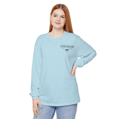 Comfort Colors Gilmore Girls Stars Hollow Collage Garment - dyed Long Sleeve T-Shirt - Awfullynerdy.co