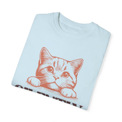 Comfort Colors Silently Judging You Kitty Unisex Garment - Dyed T - shirt - Awfullynerdy.co