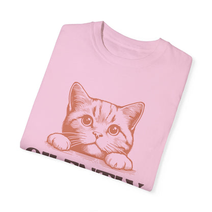 Comfort Colors Silently Judging You Kitty Unisex Garment - Dyed T - shirt - Awfullynerdy.co