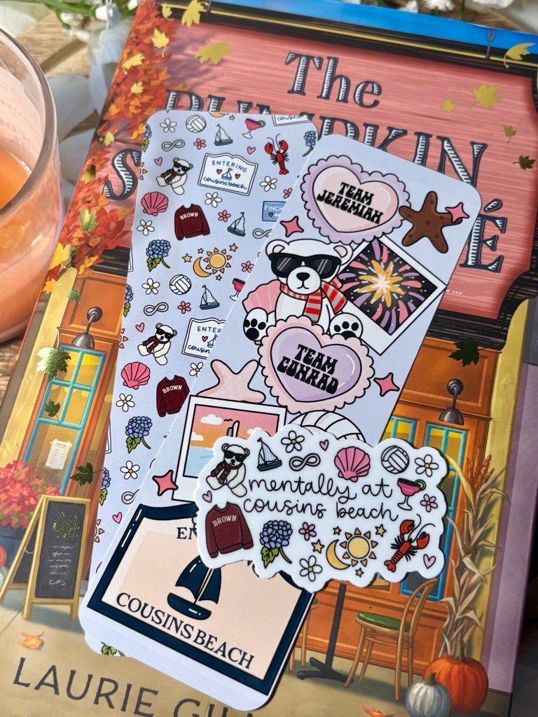 Cousins Beach Dual - Sided Matte Cardstock Bookmark - Awfullynerdy.co