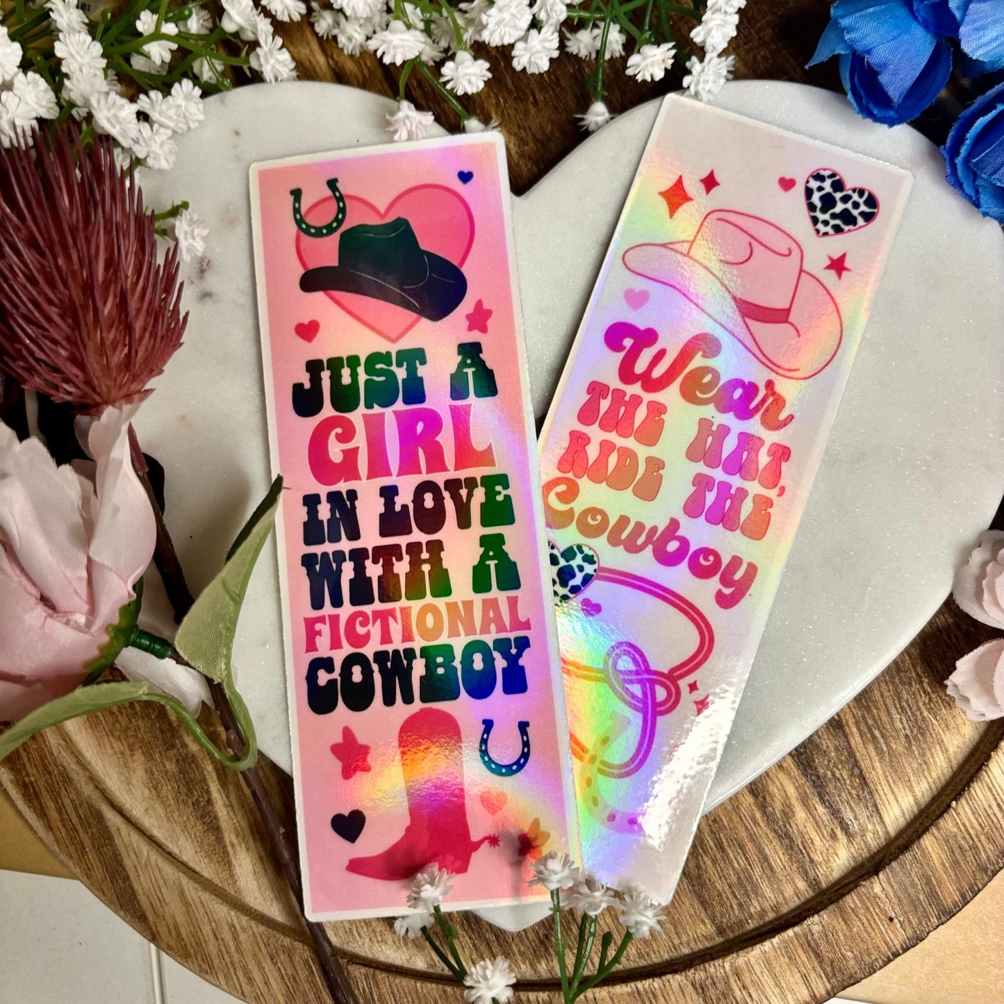 Cowboy Romance Cardstock Bookmark Bundle - Awfullynerdy.co