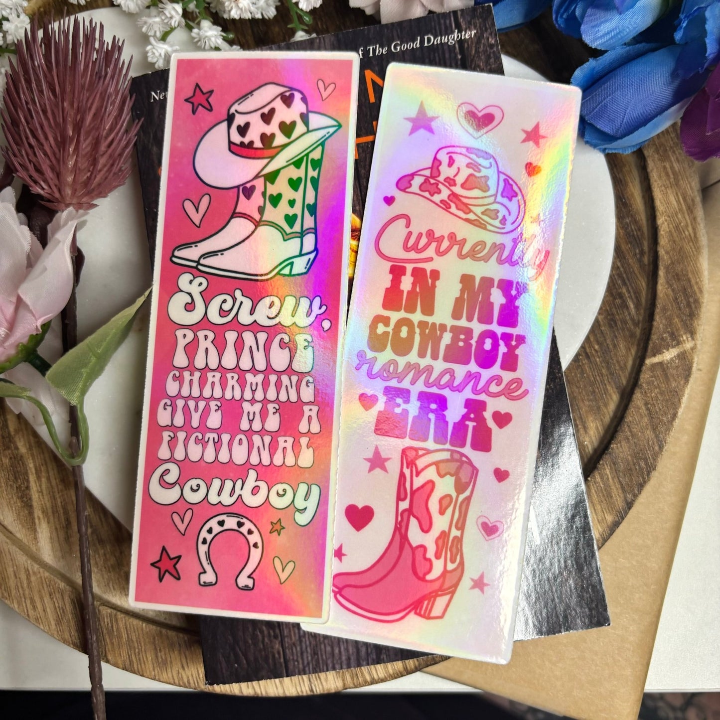 Cowboy Romance Cardstock Bookmark Bundle - Awfullynerdy.co