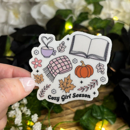 Cozy Girl Season Sticker - Awfullynerdy.co