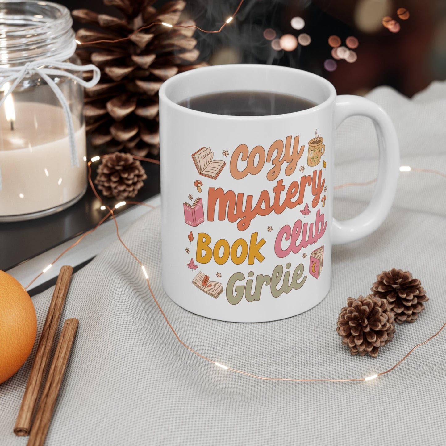 Cozy Mystery Book Club Girlie Mug 11oz - Awfullynerdy.co