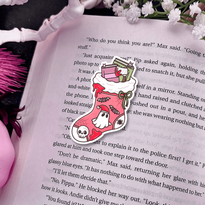 Creepmas Stocking Sparkle Sticker - Awfullynerdy.co