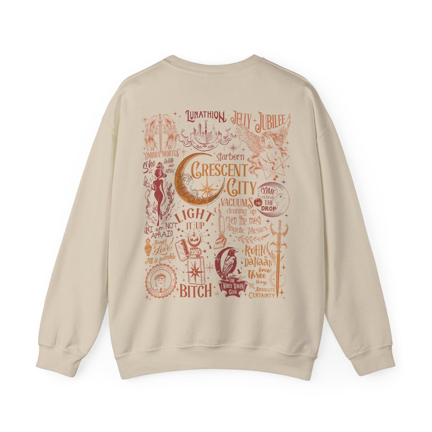 Crescent City Collage Heavy Blend™ Crewneck Sweatshirt - Awfullynerdy.co