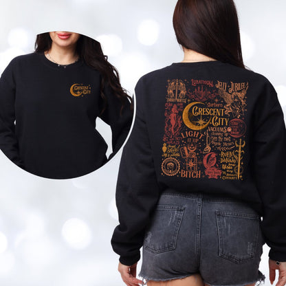 Crescent City Collage Heavy Blend™ Crewneck Sweatshirt - Awfullynerdy.co