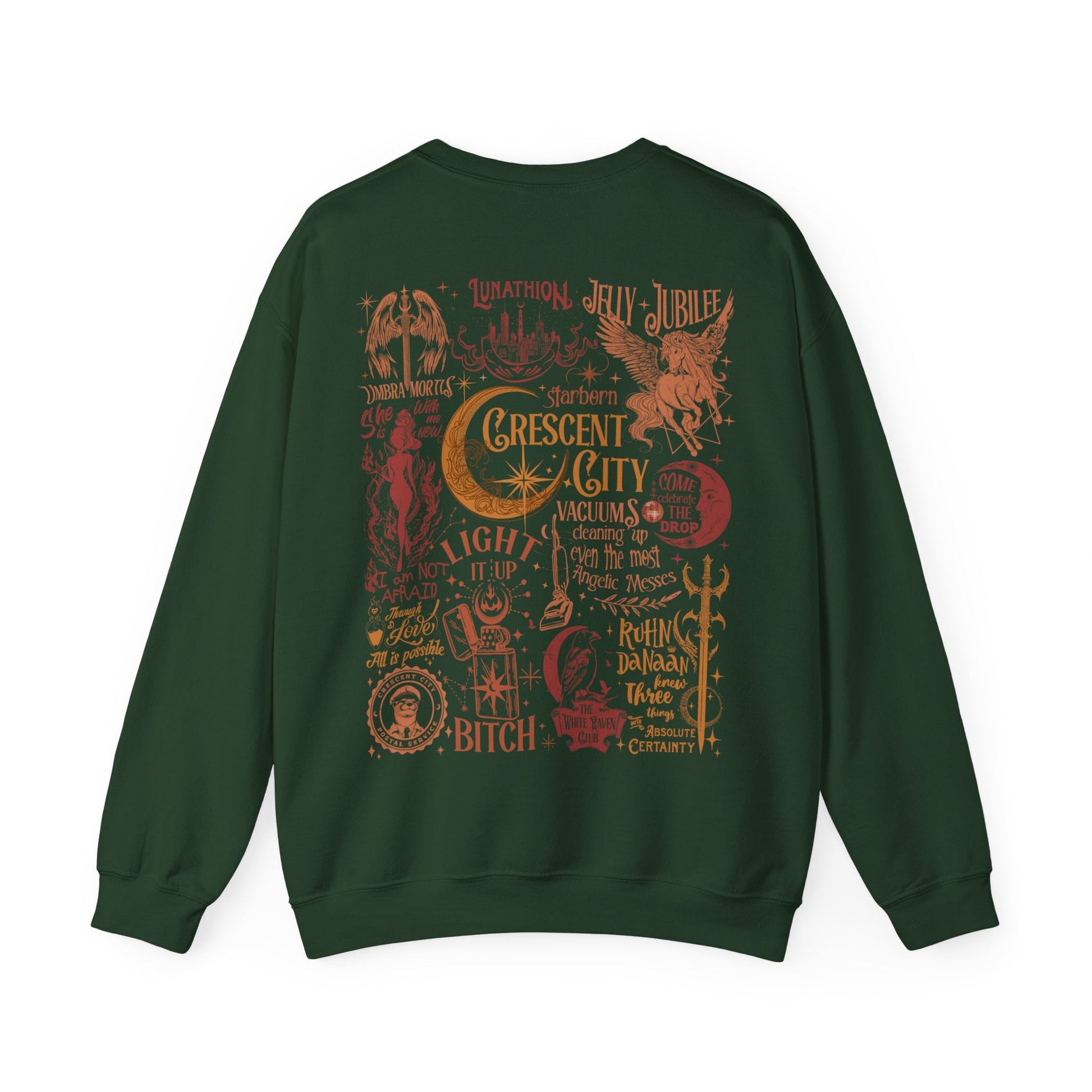 Crescent City Collage Heavy Blend™ Crewneck Sweatshirt - Awfullynerdy.co