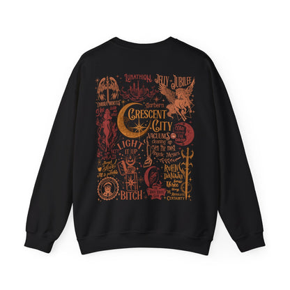 Crescent City Collage Heavy Blend™ Crewneck Sweatshirt - Awfullynerdy.co