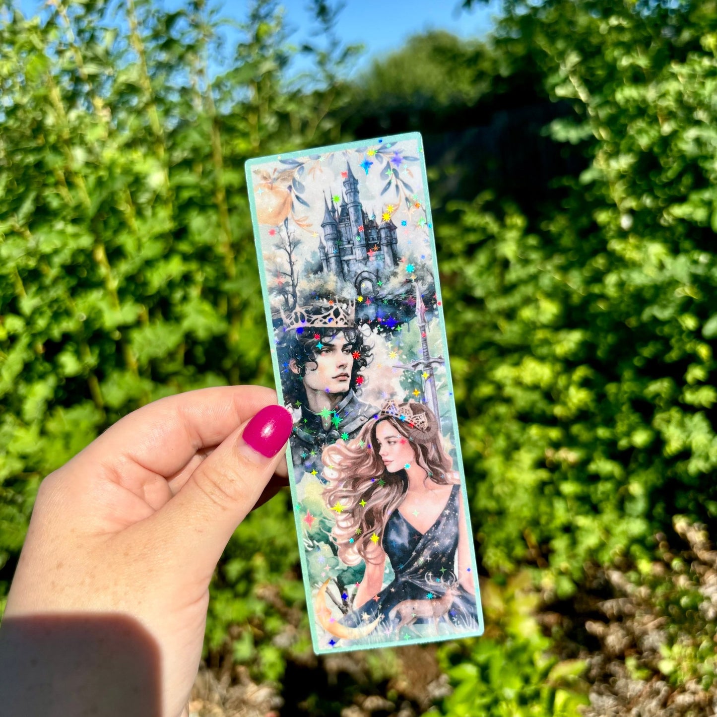 Cruel Prince Watercolor Laminated Sparkle Bookmark - Awfullynerdy.co