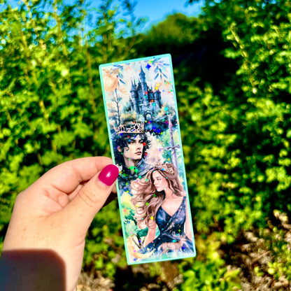 Cruel Prince Watercolor Laminated Sparkle Bookmark - Awfullynerdy.co