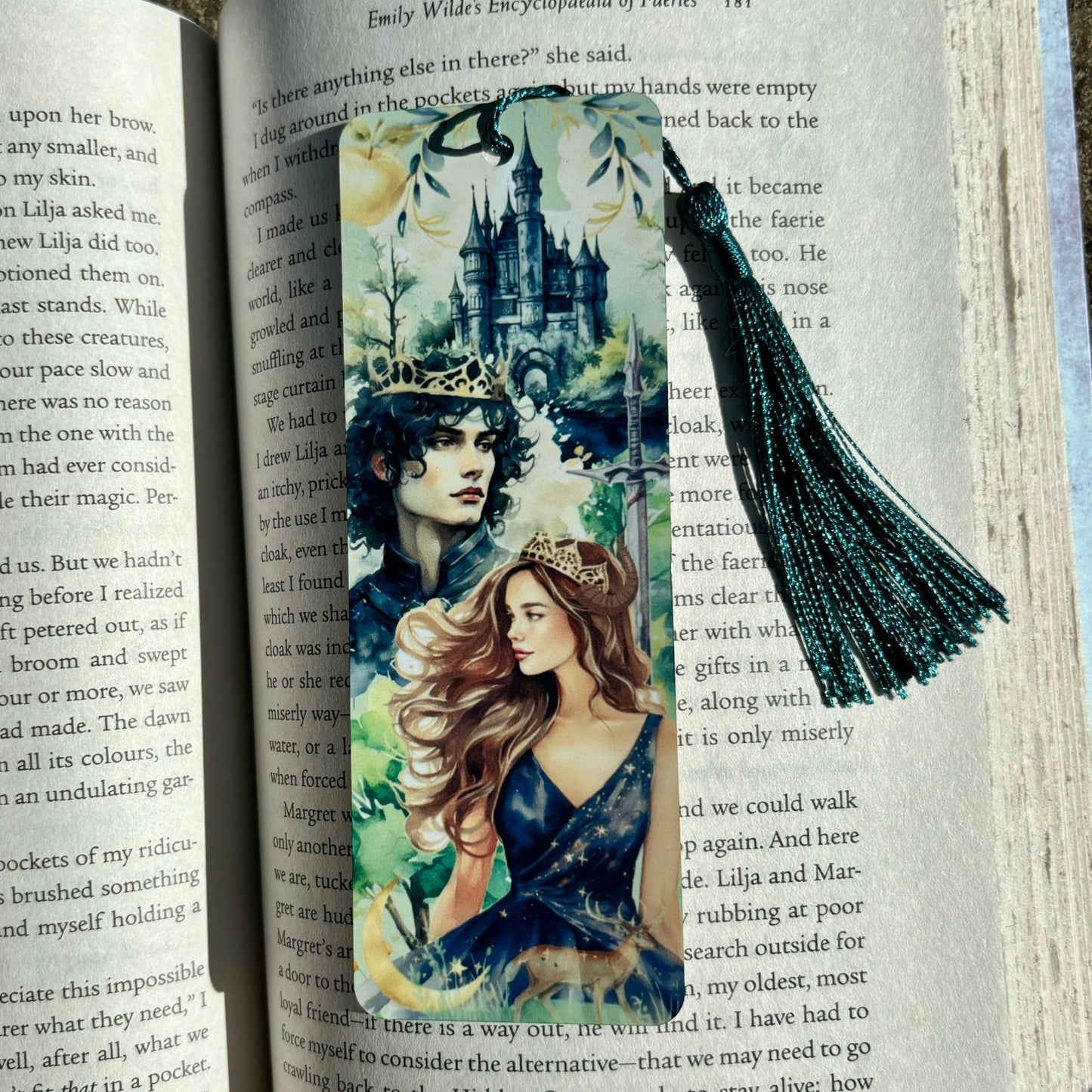 Cruel Prince Watercolor Metal Bookmark - Awfullynerdy.co