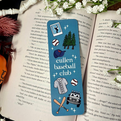 Cullen Baseball Club Dual - Sided Cardstock Bookmark - Awfullynerdy.co