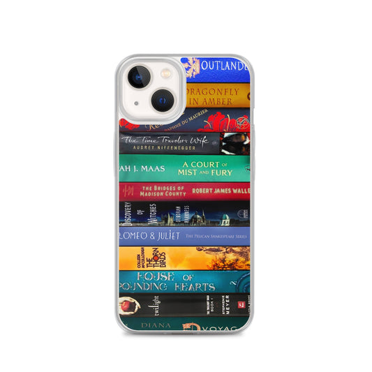 Custom 14 Book Spine Clear Case for iPhone® - Awfullynerdy.co
