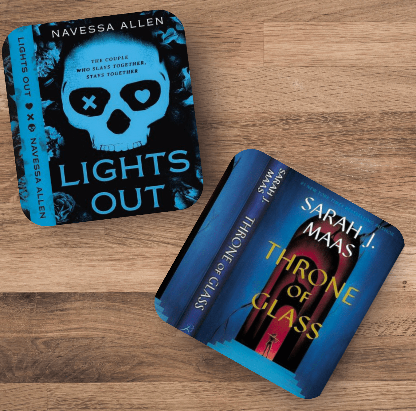 CUSTOM Book Cover Coaster - Awfullynerdy.co