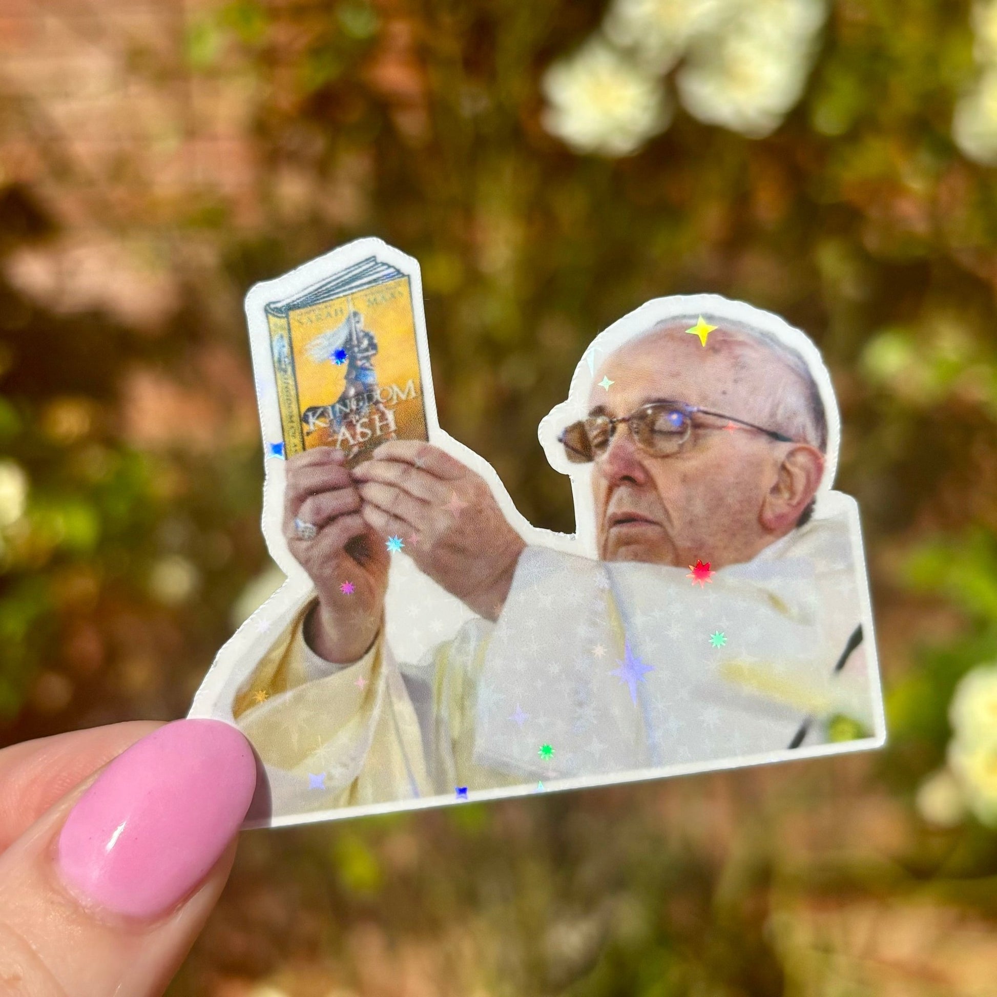 Custom The Pope Roman Empire Book Sticker - Awfullynerdy.co