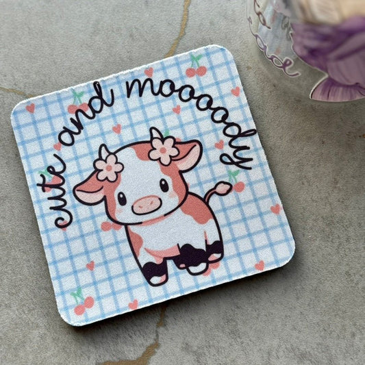 Cute and Moooody Coaster - ONE Coaster - Awfullynerdy.co