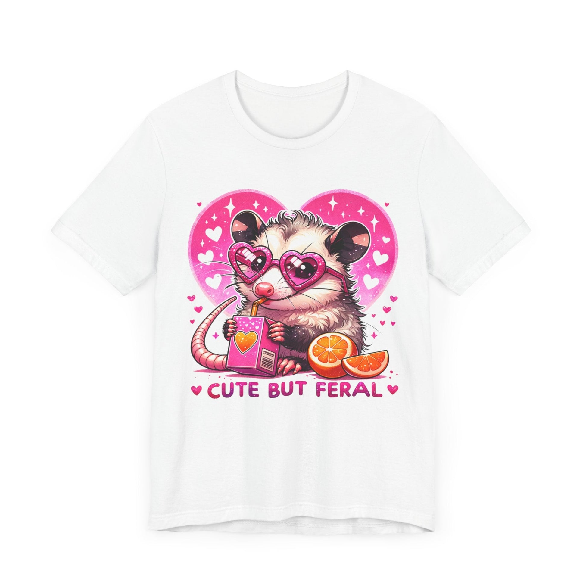 Cute but Feral Opossum Jersey Short Sleeve Tee - Awfullynerdy.co