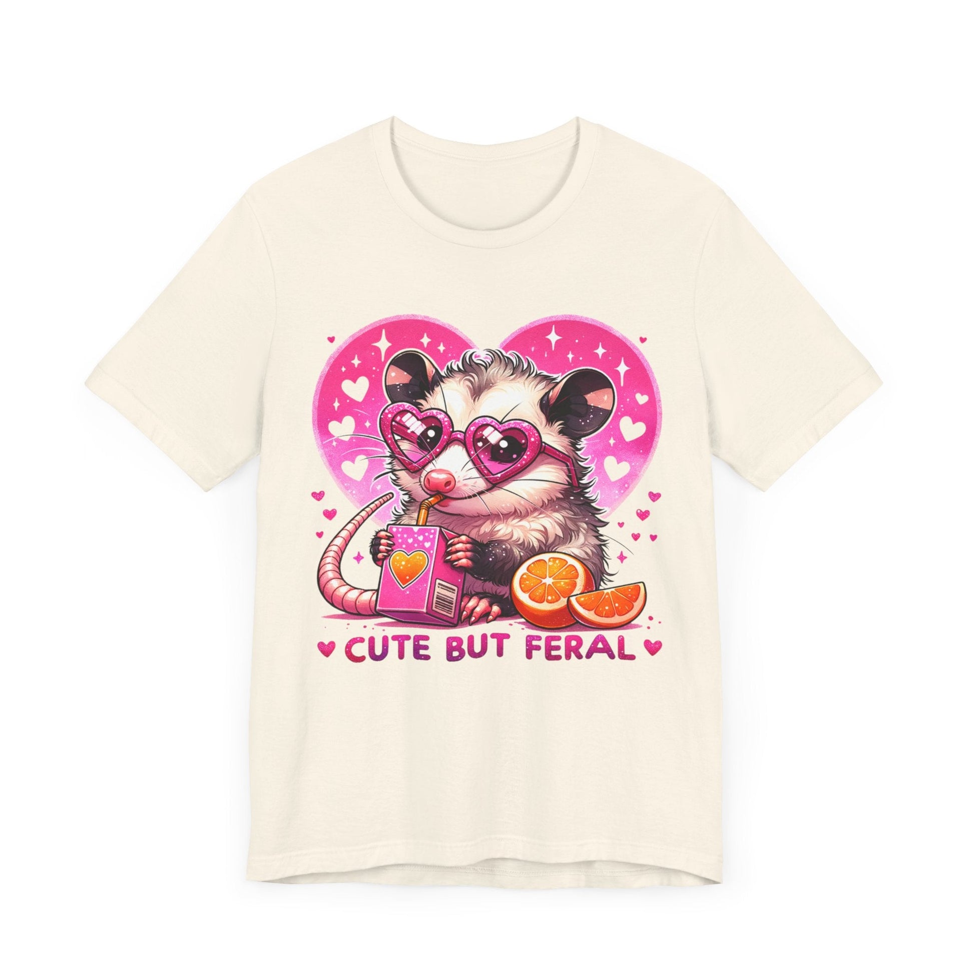 Cute but Feral Opossum Jersey Short Sleeve Tee - Awfullynerdy.co