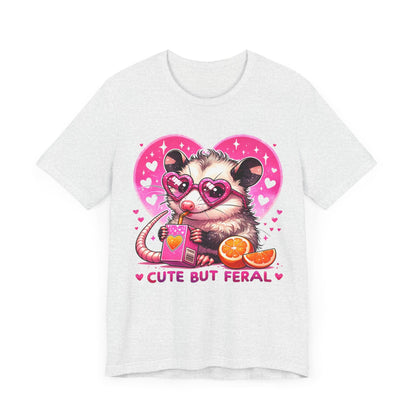 Cute but Feral Opossum Jersey Short Sleeve Tee - Awfullynerdy.co