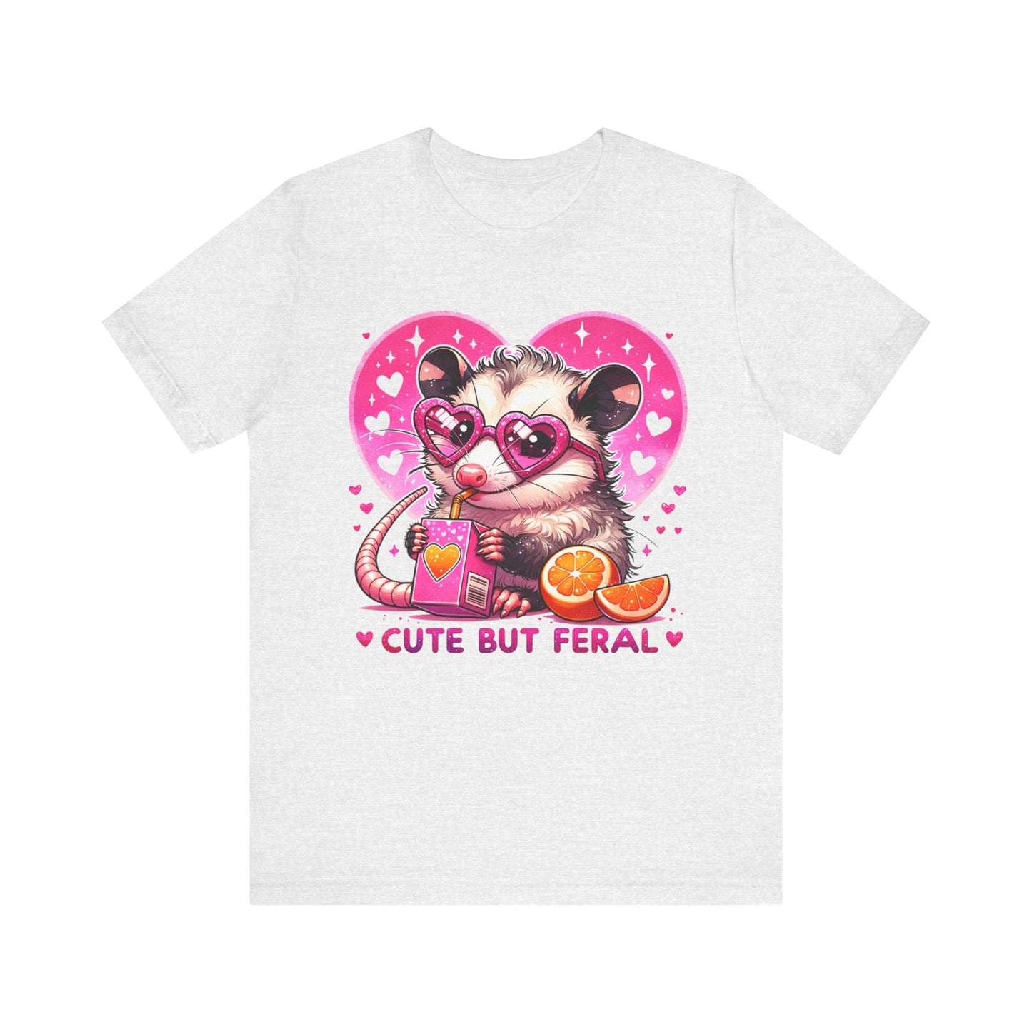 Cute but Feral Opossum Jersey Short Sleeve Tee - Awfullynerdy.co