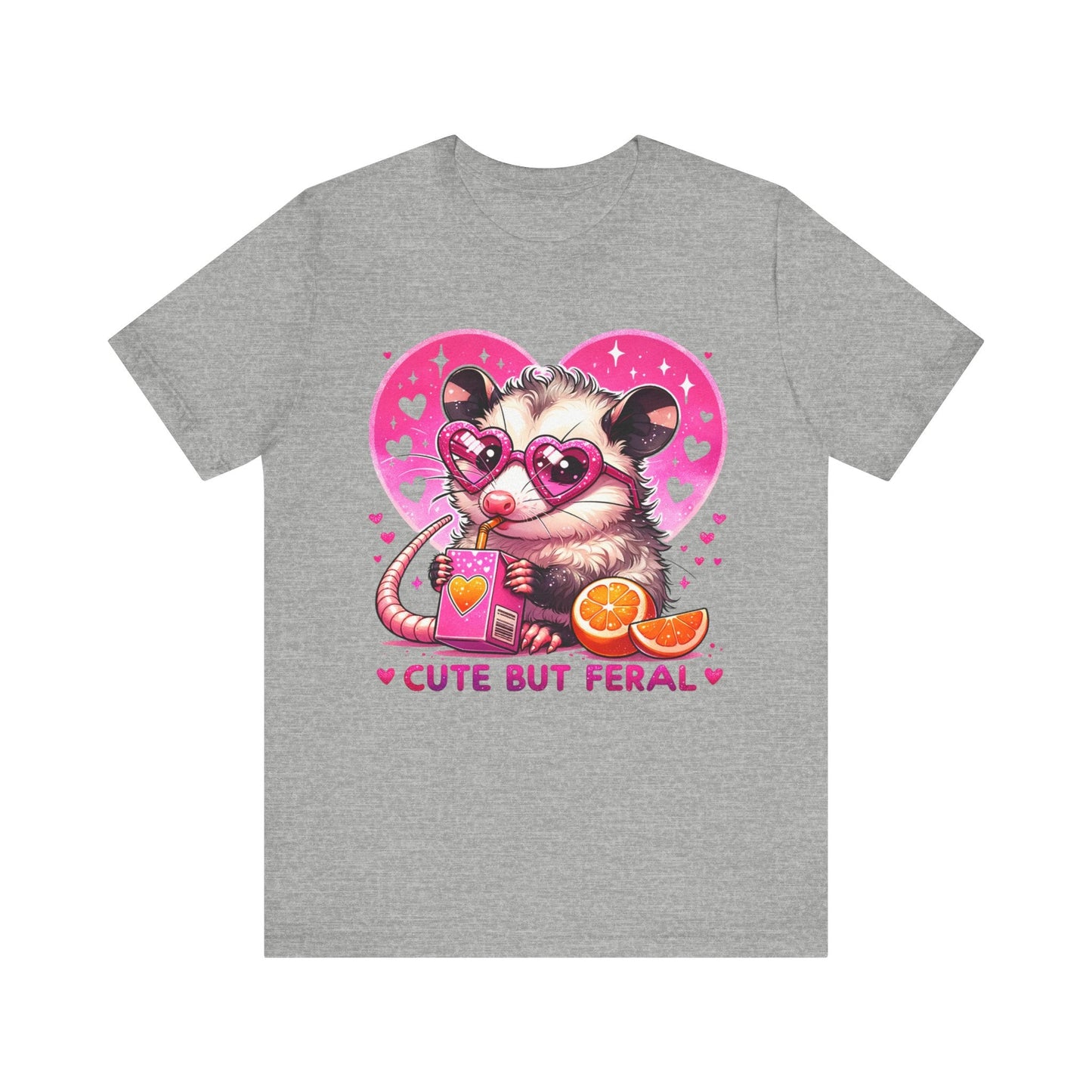 Cute but Feral Opossum Jersey Short Sleeve Tee - Awfullynerdy.co