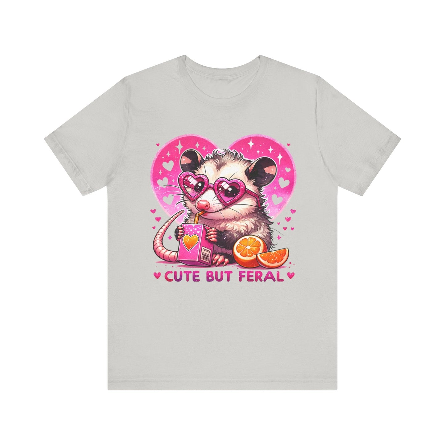 Cute but Feral Opossum Jersey Short Sleeve Tee - Awfullynerdy.co