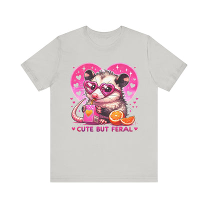 Cute but Feral Opossum Jersey Short Sleeve Tee - Awfullynerdy.co